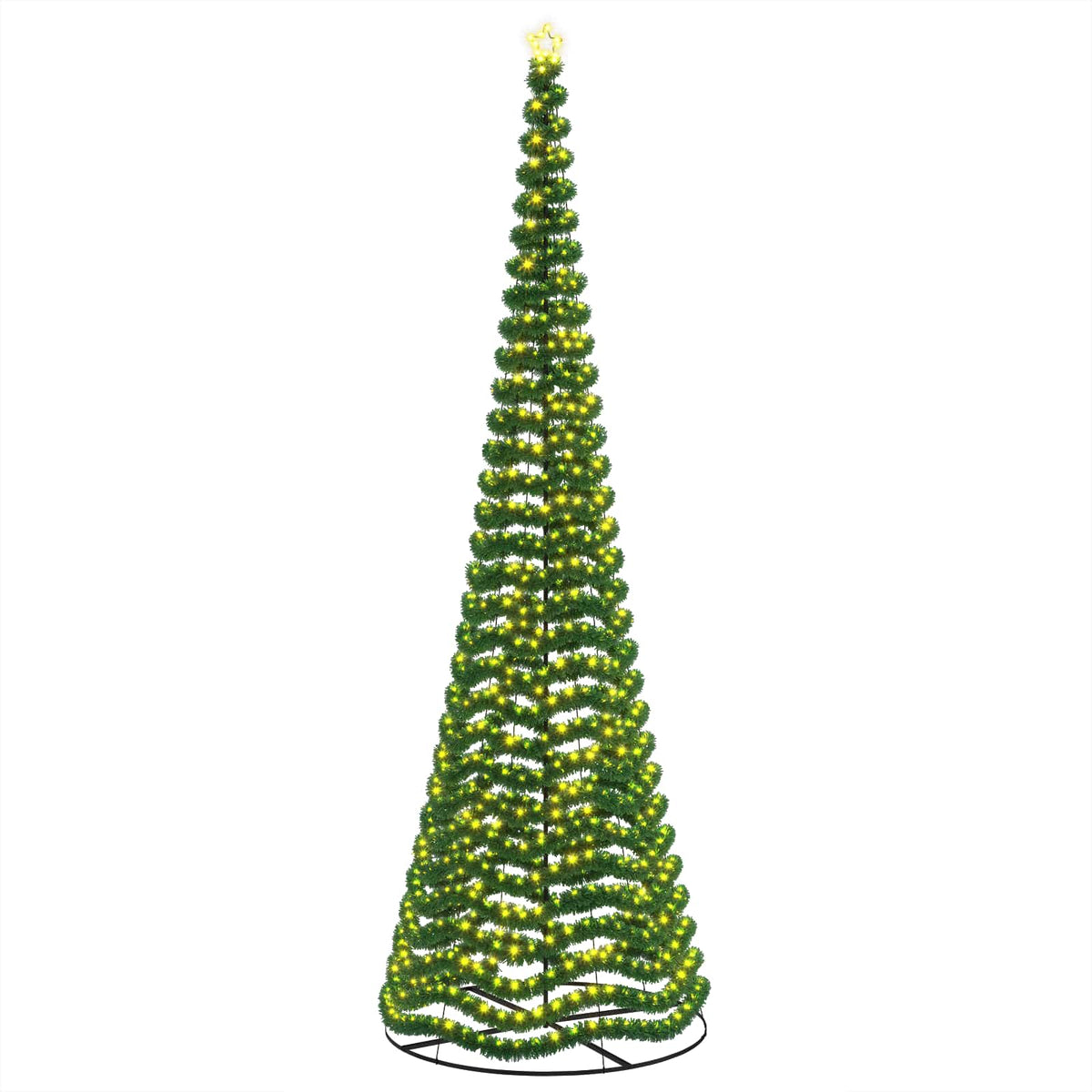 LED Tinsel Christmas Tree with Base EKENAS 500 cm 868 LEDs