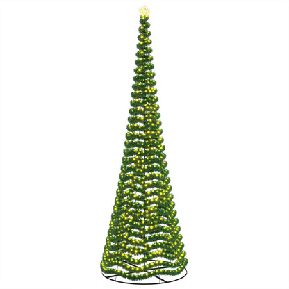 LED Tinsel Christmas Tree with Base EKENAS 500 cm 868 LEDs