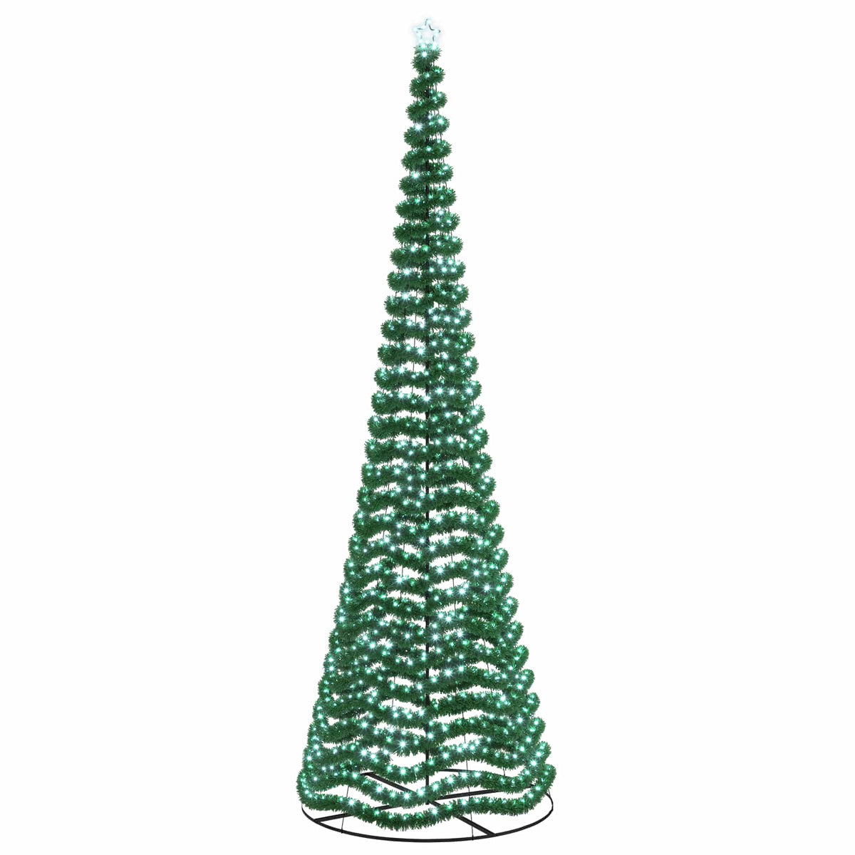 LED Tinsel Christmas Tree with Base EKENAS 500 cm 868 LEDs