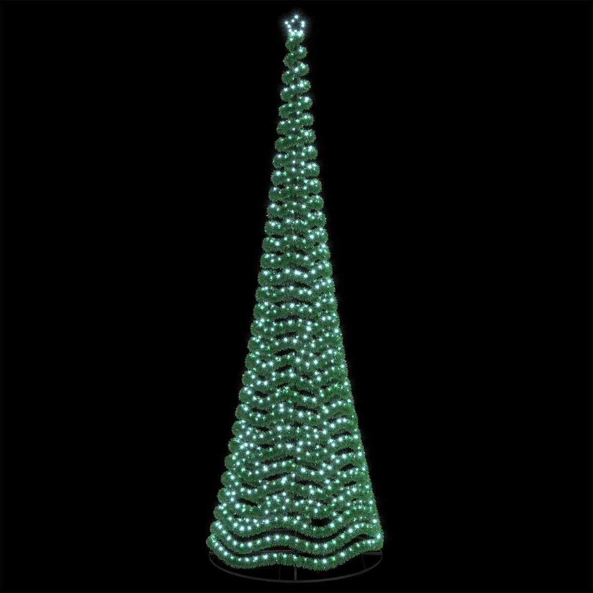 LED Tinsel Christmas Tree with Base EKENAS 500 cm 868 LEDs