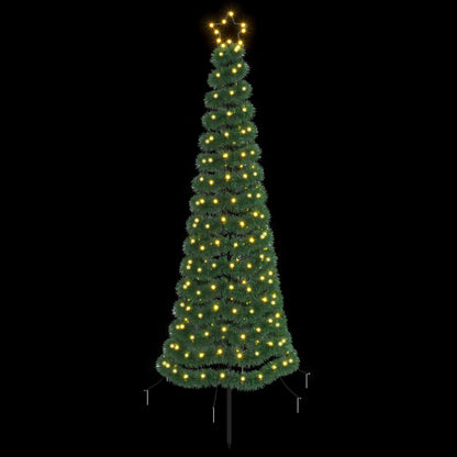 LED Tinsel Christmas Tree with Spike EKENAS 180 cm 220 LEDs