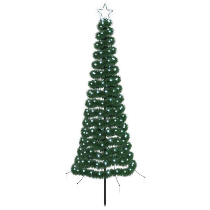 LED Tinsel Christmas Tree with Spike EKENAS 180 cm 220 LEDs