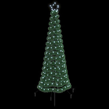 LED Tinsel Christmas Tree with Spike EKENAS 180 cm 220 LEDs