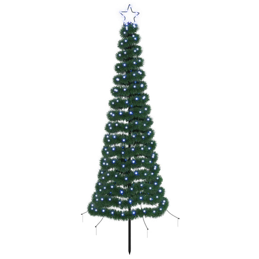 LED Tinsel Christmas Tree with Spike EKENAS 180 cm 220 LEDs