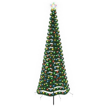 LED Tinsel Christmas Tree with Spike EKENAS 250 cm 370 LEDs