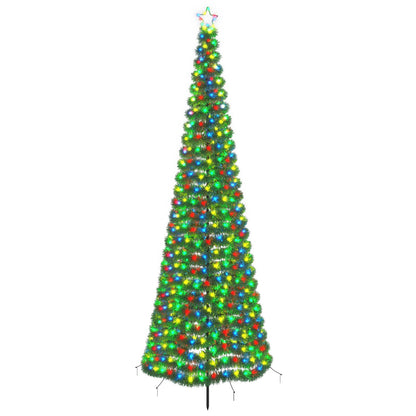 LED Tinsel Christmas Tree with Spike EKENAS 300 cm 475 LEDs