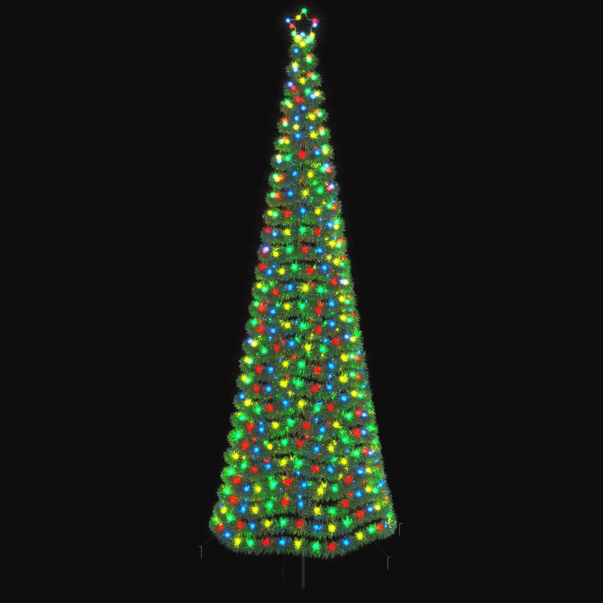 LED Tinsel Christmas Tree with Spike EKENAS 300 cm 475 LEDs