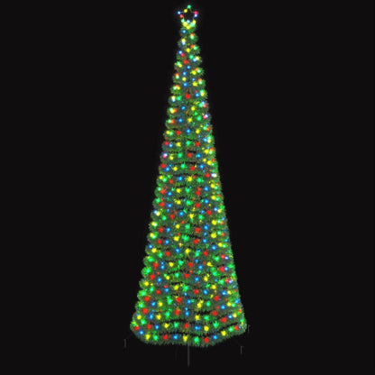 LED Tinsel Christmas Tree with Spike EKENAS 300 cm 475 LEDs