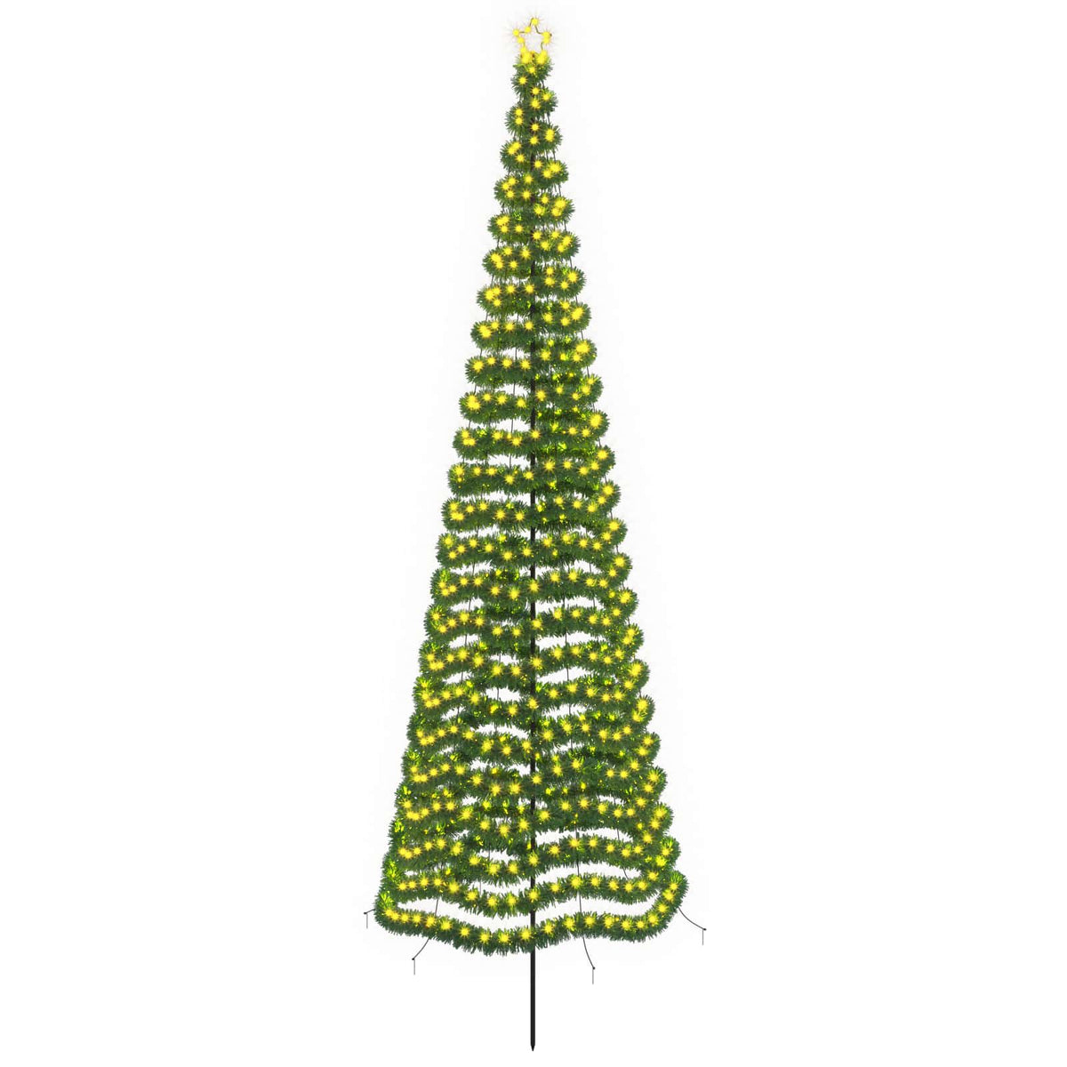 LED Tinsel Christmas Tree with Spike EKENAS 400 cm 588 LEDs