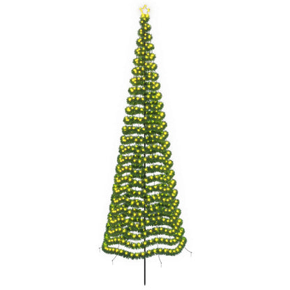 LED Tinsel Christmas Tree with Spike EKENAS 400 cm 588 LEDs