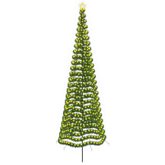 LED Tinsel Christmas Tree with Spike EKENAS 400 cm 588 LEDs