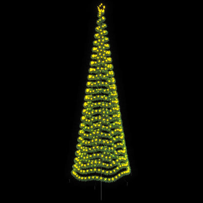 LED Tinsel Christmas Tree with Spike EKENAS 400 cm 588 LEDs