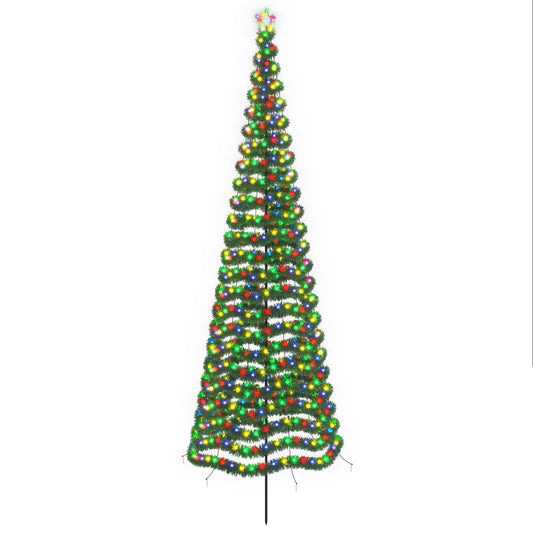 LED Tinsel Christmas Tree with Spike EKENAS 400 cm 588 LEDs