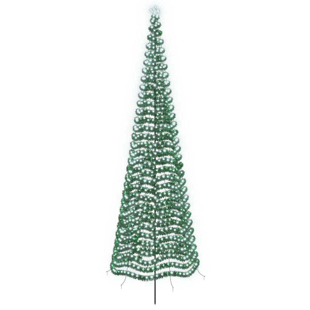 LED Tinsel Christmas Tree with Spike EKENAS 500 cm 868 LEDs