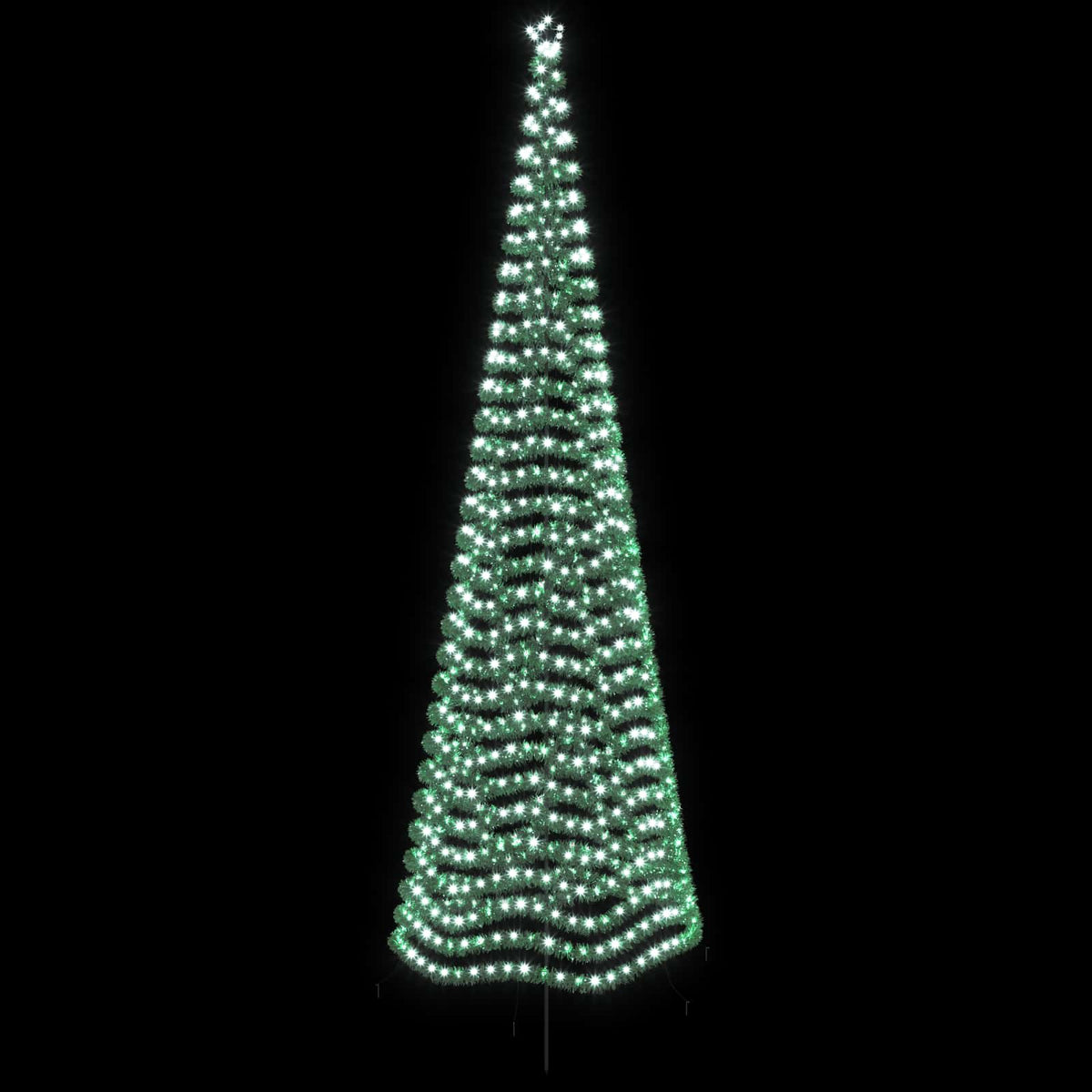 LED Tinsel Christmas Tree with Spike EKENAS 500 cm 868 LEDs