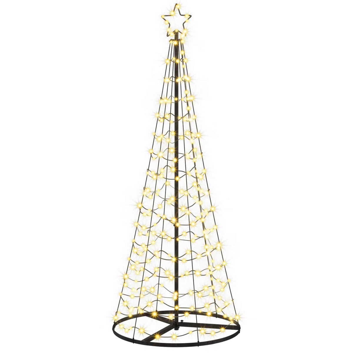 LED Spiral Christmas Tree with Base EKENAS 180 cm 220 LEDs