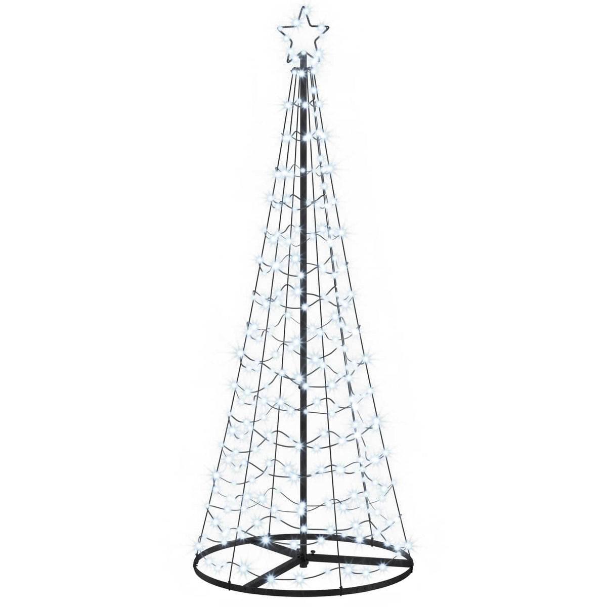 LED Spiral Christmas Tree with Base EKENAS 180 cm 220 LEDs