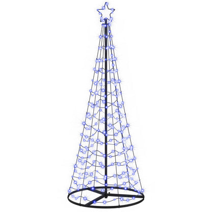 LED Spiral Christmas Tree with Base EKENAS 180 cm 220 LEDs Blue