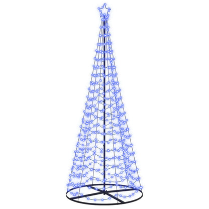 LED Spiral Christmas Tree with Base EKENAS 250 cm 370 LEDs Blue