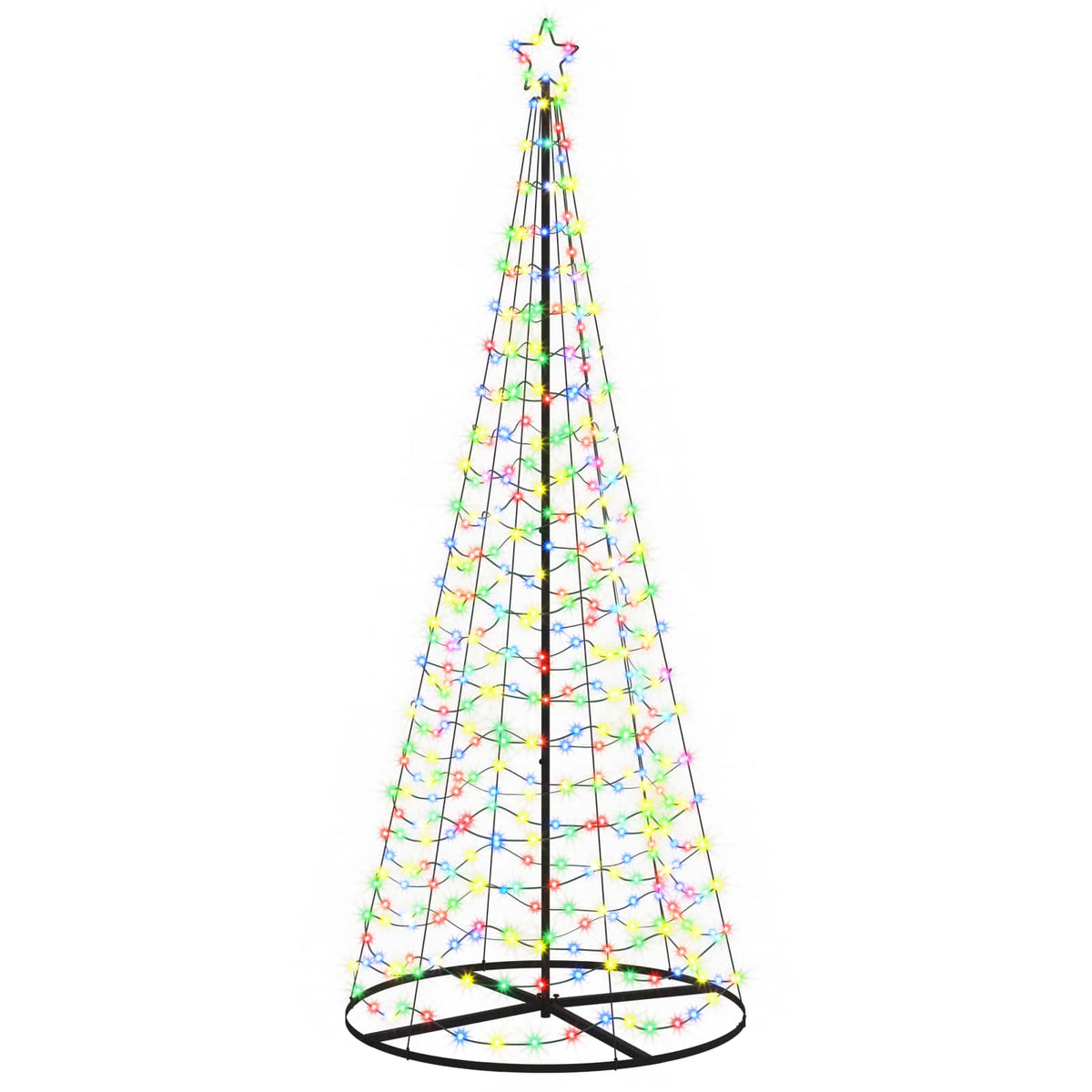 LED Spiral Christmas Tree with Base EKENAS 250 cm 370 LEDs