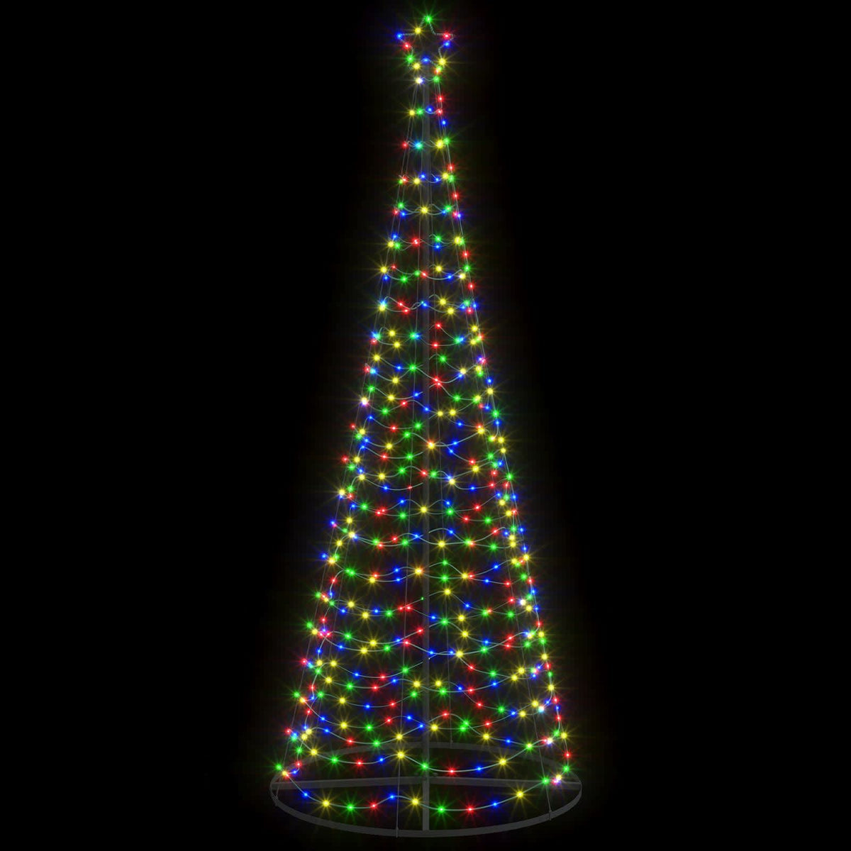 LED Spiral Christmas Tree with Base EKENAS 250 cm 370 LEDs