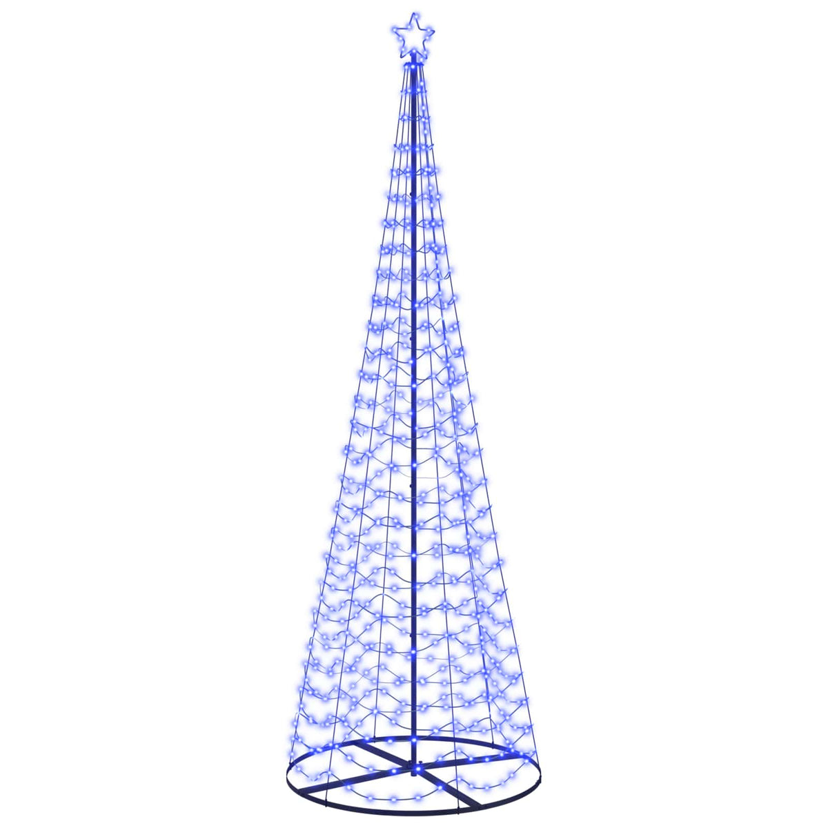LED Spiral Christmas Tree with Base EKENAS 300 cm 475 LEDs Blue