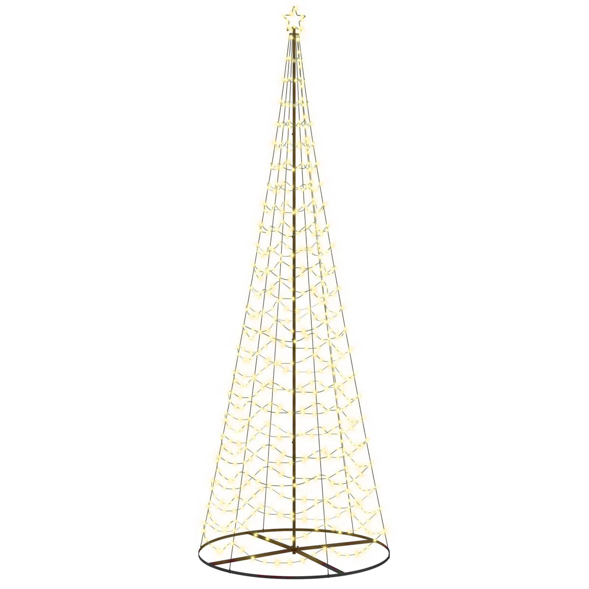 LED Spiral Christmas Tree with Base EKENAS 400 cm 588 LEDs