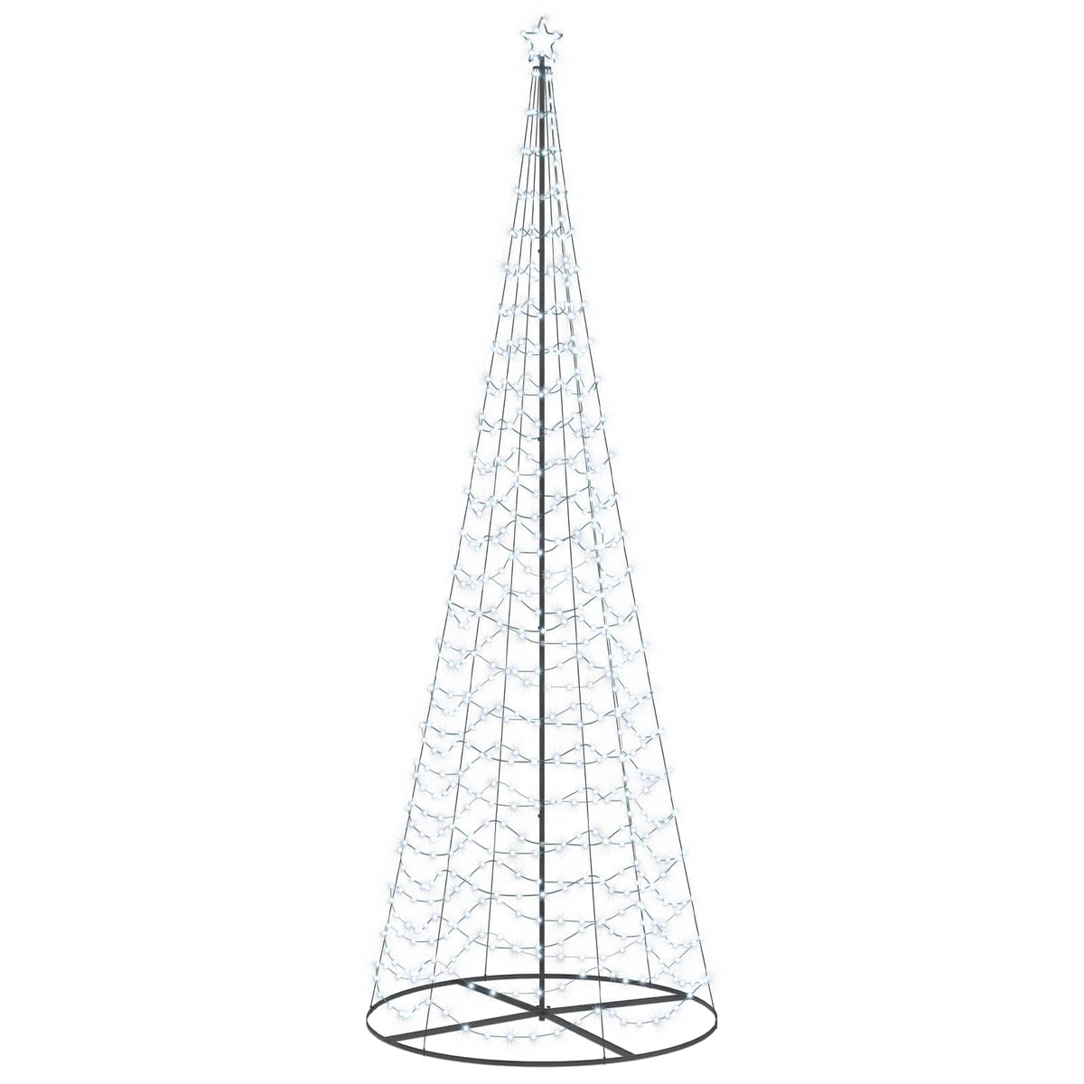 LED Spiral Christmas Tree with Base EKENAS 400 cm 588 LEDs