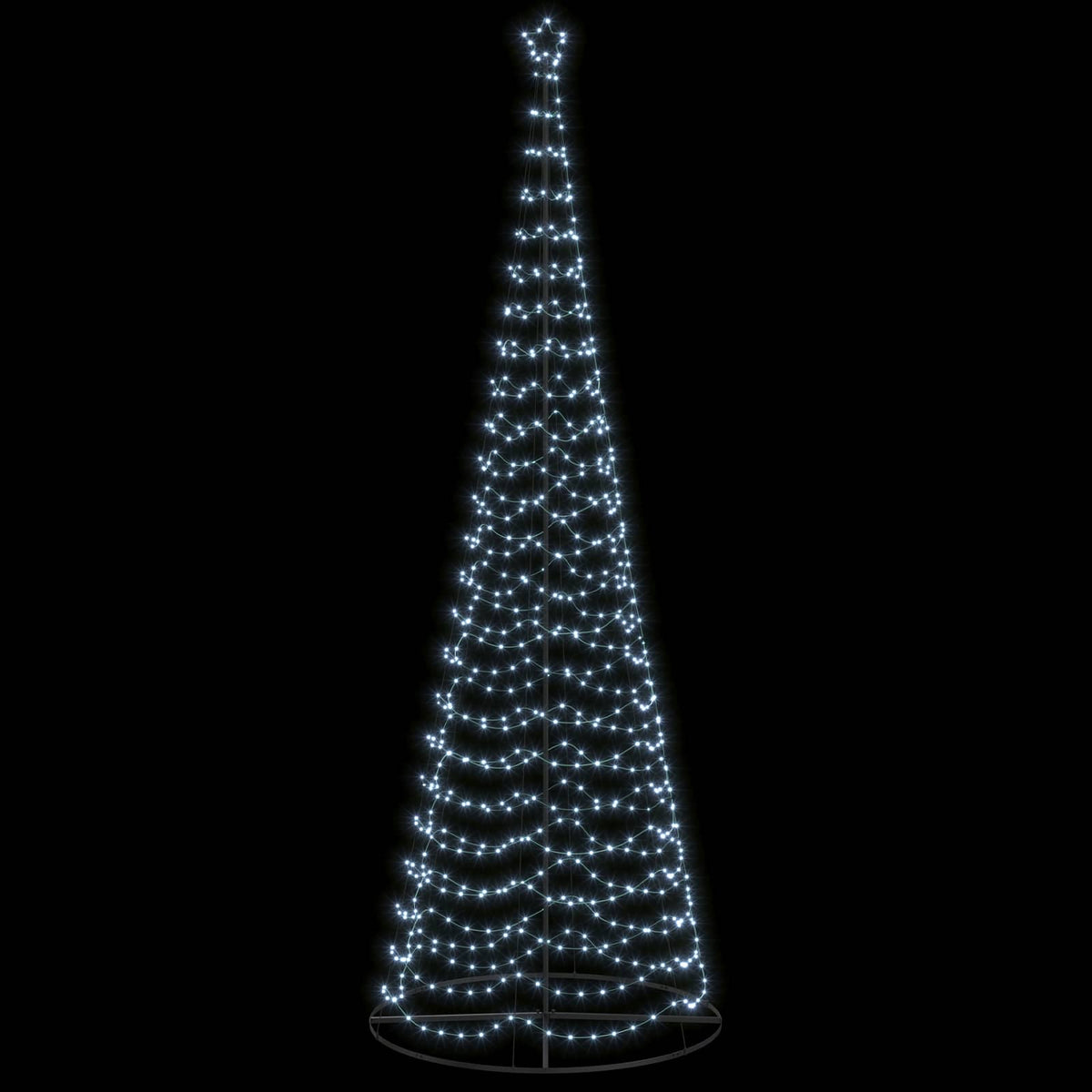 LED Spiral Christmas Tree with Base EKENAS 400 cm 588 LEDs