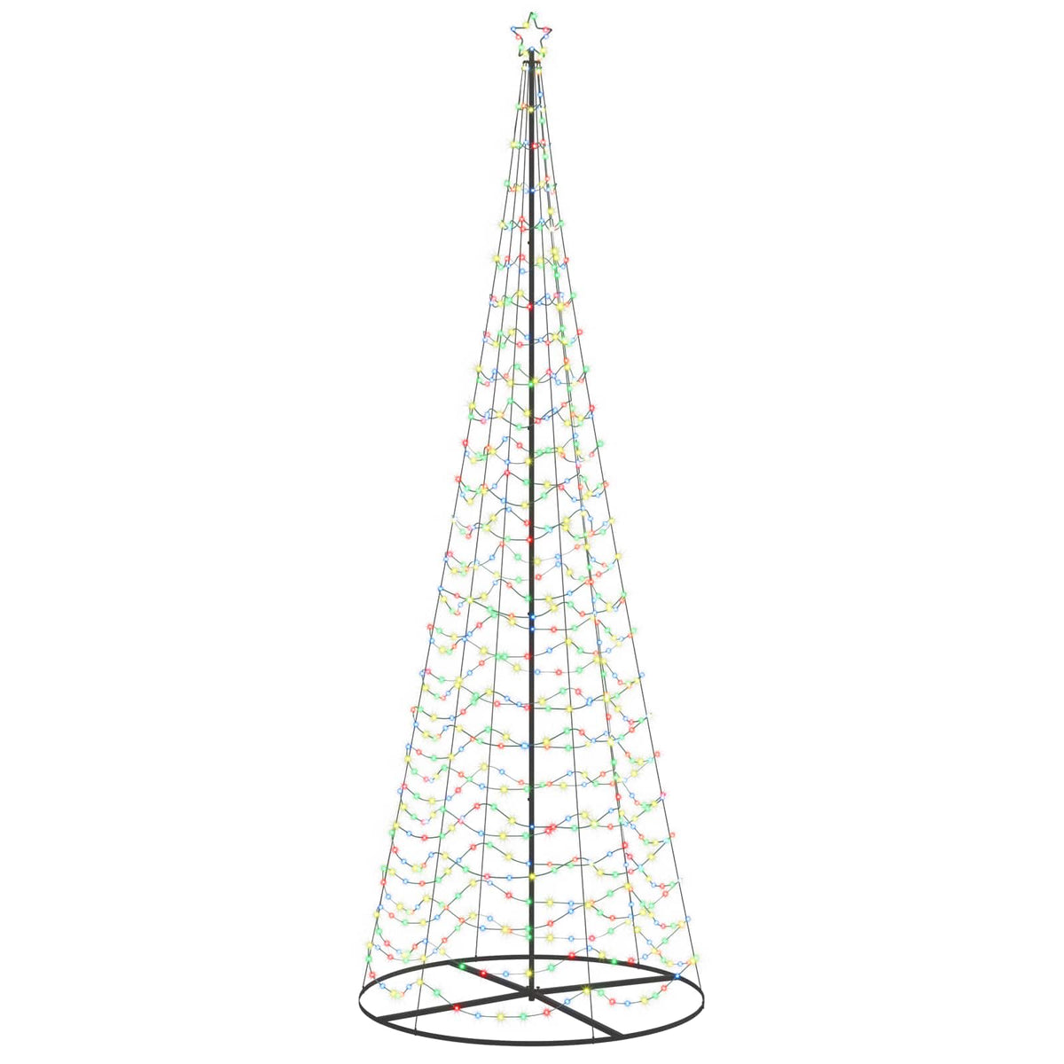 LED Spiral Christmas Tree with Base EKENAS 400 cm 588 LEDs