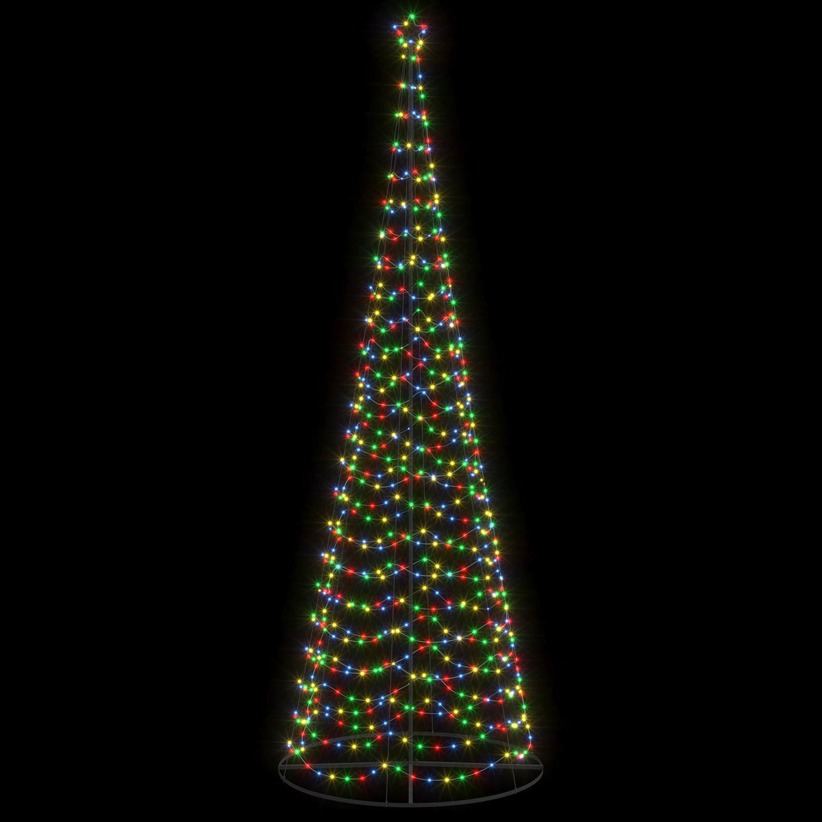 LED Spiral Christmas Tree with Base EKENAS 400 cm 588 LEDs