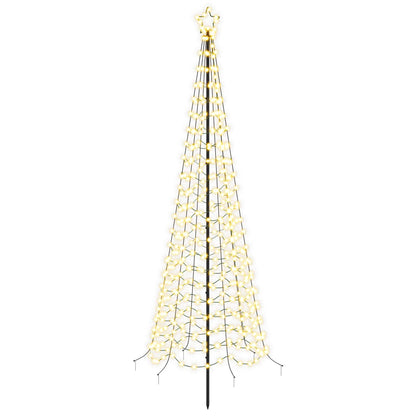 LED Spiral Christmas Tree with Spike EKENAS 250 cm 370 LEDs