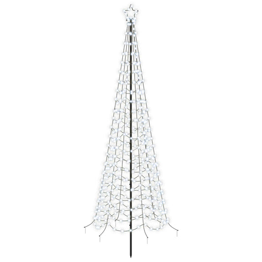 LED Spiral Christmas Tree with Spike EKENAS 250 cm 370 LEDs