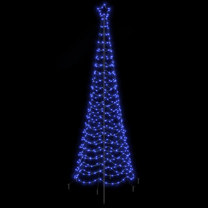 LED Spiral Christmas Tree with Spike EKENAS 250 cm 370 LEDs