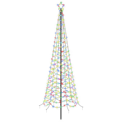 LED Spiral Christmas Tree with Spike EKENAS 250 cm 370 LEDs