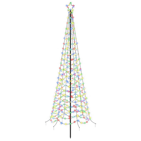 LED Spiral Christmas Tree with Spike EKENAS 250 cm 370 LEDs