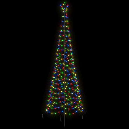 LED Spiral Christmas Tree with Spike EKENAS 250 cm 370 LEDs