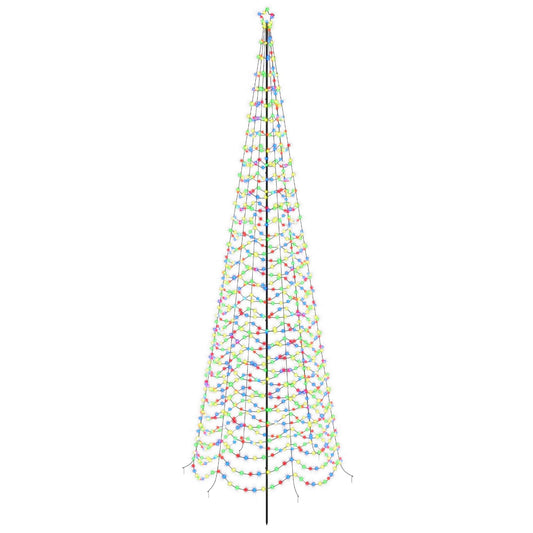 LED Spiral Christmas Tree with Spike EKENAS 400 cm 588 LEDs
