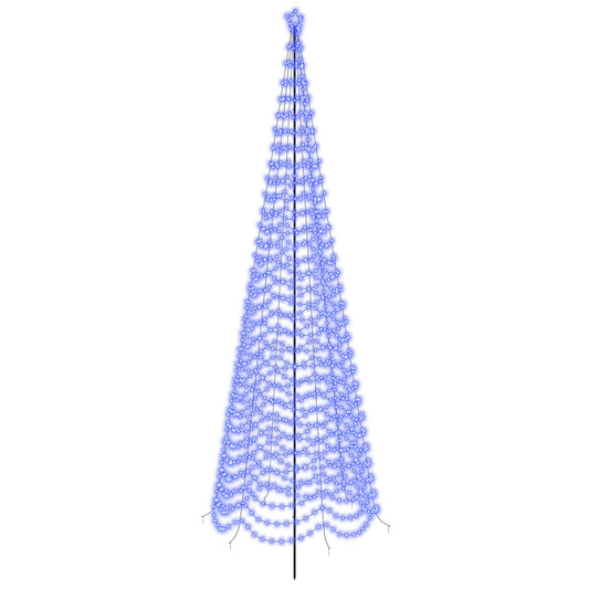 LED Spiral Christmas Tree with Spike EKENAS 500 cm 868 LEDs