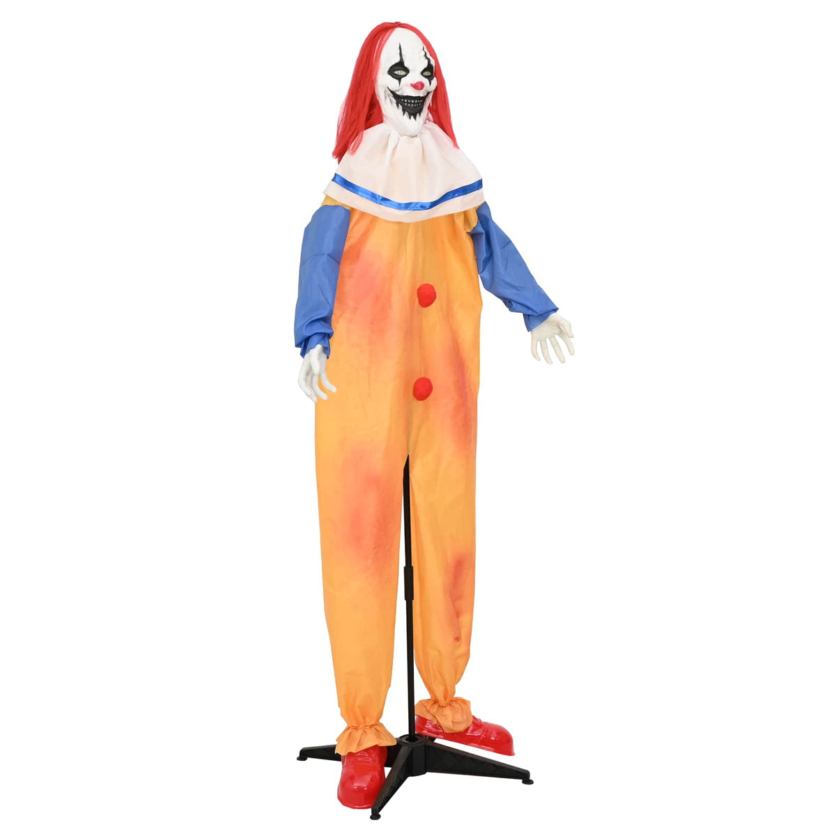 Halloween Scary Clown SPOOKA Yellow and Blue 126.5 x 180 cm