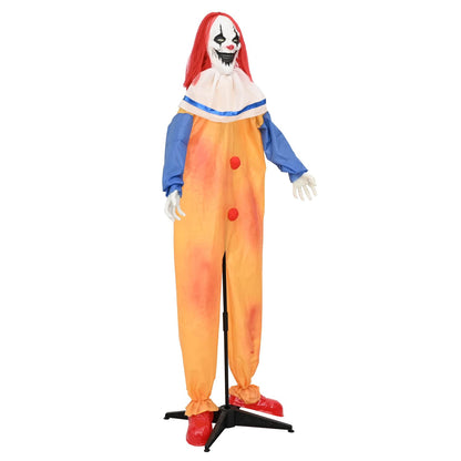 Halloween Scary Clown SPOOKA Yellow and Blue 126.5 x 180 cm