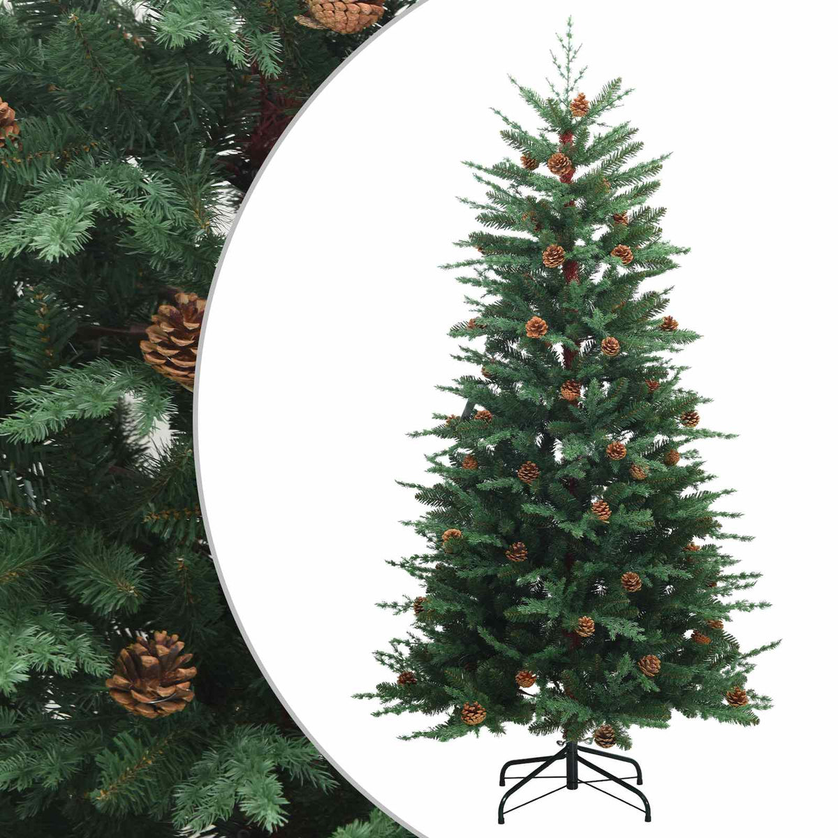 Artificial Hinged Christmas Tree 240 cm steel Green