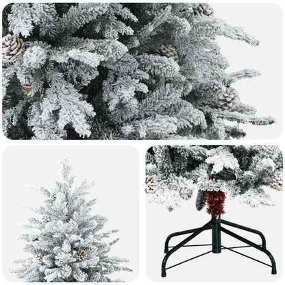 Artificial Hinged Christmas Tree 150 cm PE & PVC