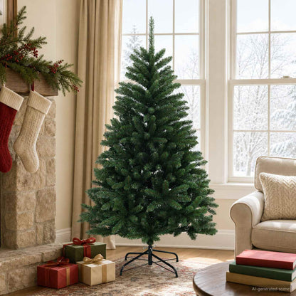 Artificial Hinged Christmas Tree 150 cm PVC Medium Green