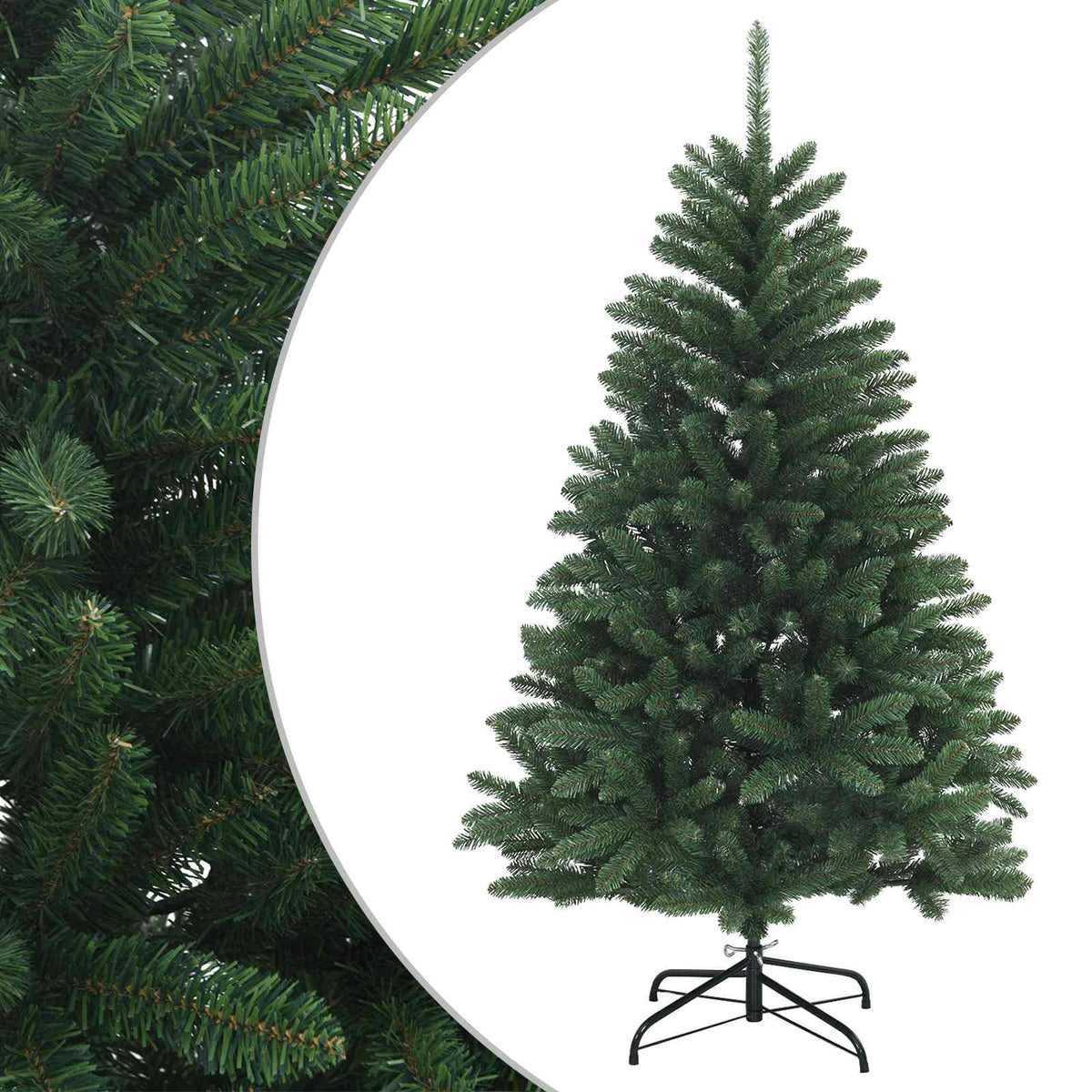 Artificial Hinged Christmas Tree 180 cm PVC Medium Green