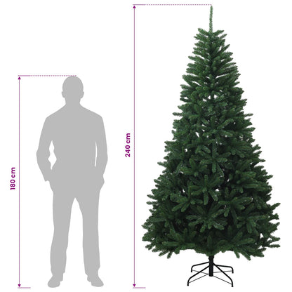 Artificial Hinged Christmas Tree 240 cm PVC Medium Green