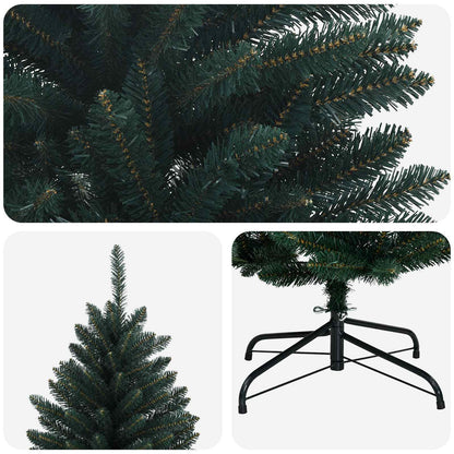 Artificial Hinged Christmas Tree 180 cm PVC Dark Green