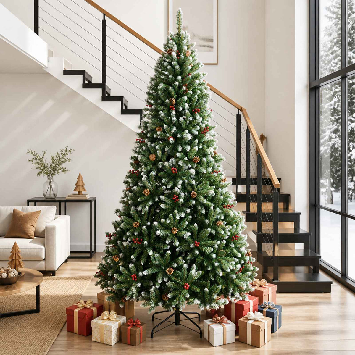 Artificial Hinged Christmas Tree 300 cm PVC