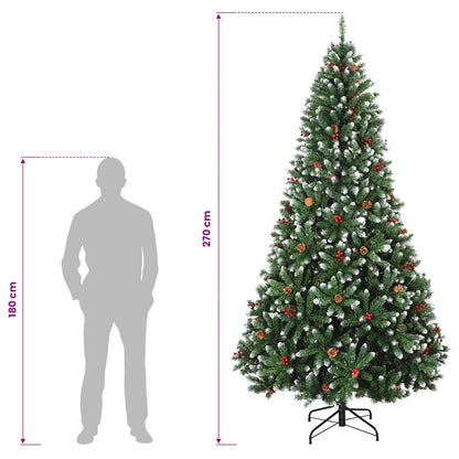 Artificial Hinged Christmas Tree 270 cm PVC