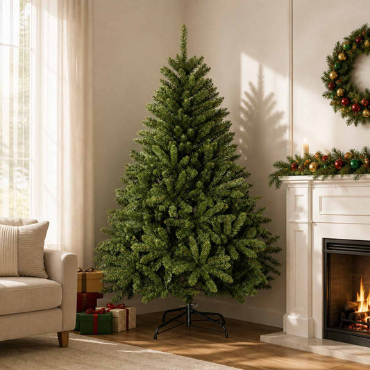 Artificial Hinged Christmas Tree 180 cm PVC Light Green